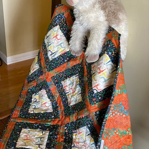 Quilt Sent to Paris - Giraffes