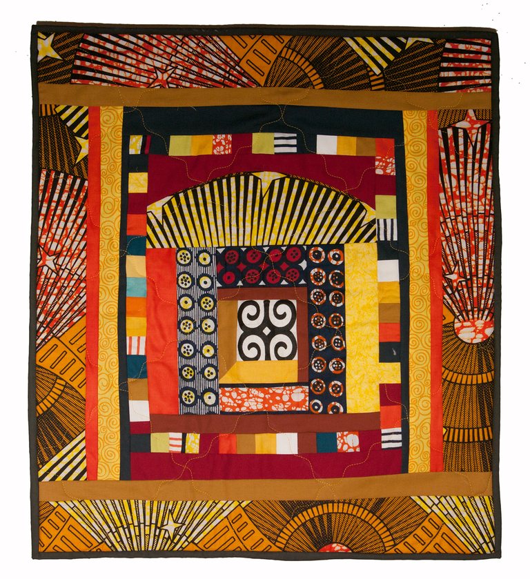 AAQGO Quilt Sampler titled "Window to Understanding"